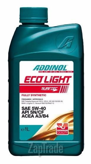 Купить моторное масло Addinol ECO Light Синтетическое | Артикул 4014766071279