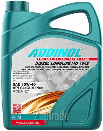 Купить моторное масло Addinol Diesel Longlife MD 1548 Минеральное | Артикул 4014766250803
