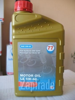 Моторное масло 77lubricants MOTOR OIL LE 5w-40 Синтетическое